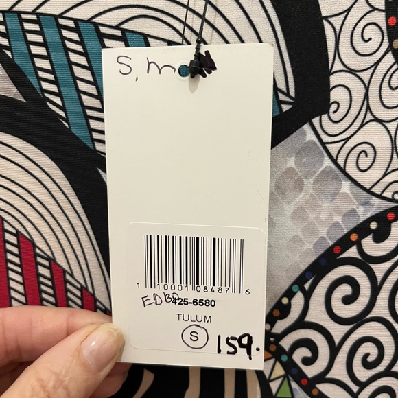 Multicolor Abstract Print Dress - Picture 2 of 4